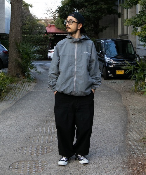 APPLEBUM(アップルバム)の「Nylon Track Jacket(ナイロンジャケット・メンズ・グレー/ネイビー・X-LARGE/LARGE/MEDIUM)」の18枚目の写真