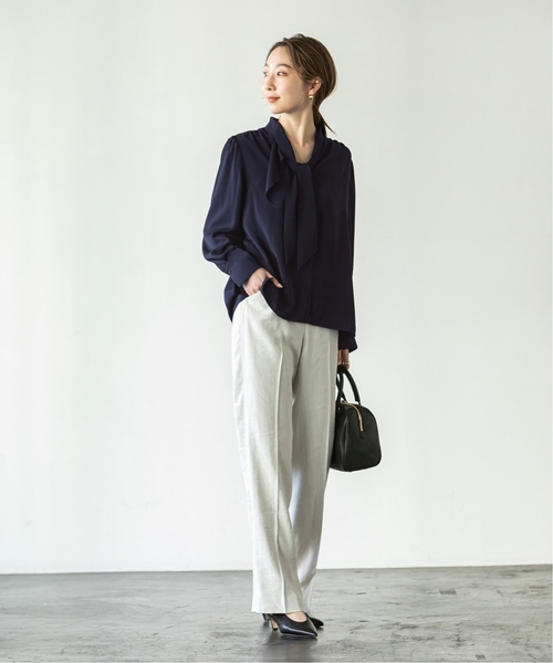 WEB限定追加》ロイヤルサテンボウタイブラウス 4（シャツ