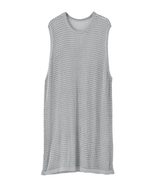 STYLE DELI(スタイルデリ)の「【BLK001】スリット入りメッシュニットワンピース(ワンピース・レディース・グレー/ブラック・FREE)」の20枚目の写真