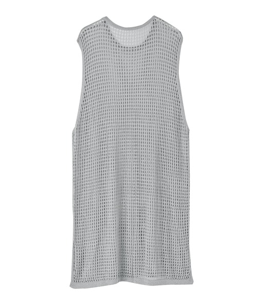 STYLE DELI(スタイルデリ)の「【BLK001】スリット入りメッシュニットワンピース(ワンピース・レディース・グレー/ブラック・FREE)」の14枚目の写真