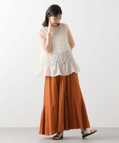 Gready Brilliant（グレディブリリアン）の「ドットシャーリングブラウス（シャツ/ブラウス・レディース・ブラック×ホワイト/ホワイト×ブラック・38）」の6枚目の写真