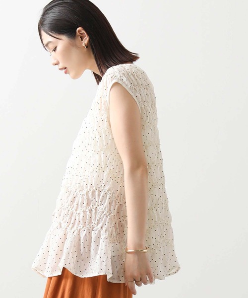 Gready Brilliant（グレディブリリアン）の「ドットシャーリングブラウス（シャツ/ブラウス・レディース・ブラック×ホワイト/ホワイト×ブラック・38）」の9枚目の写真