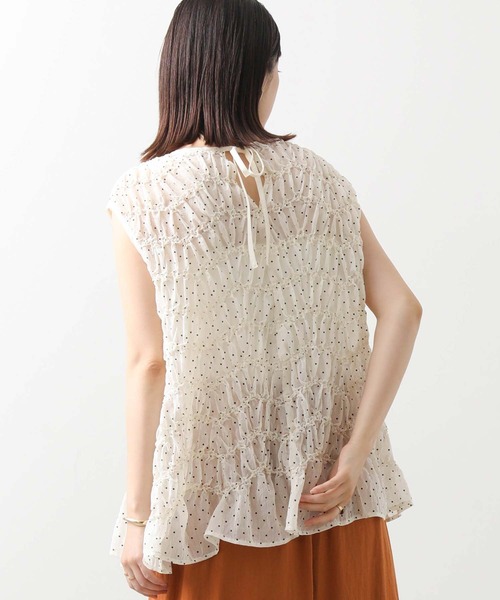 Gready Brilliant（グレディブリリアン）の「ドットシャーリングブラウス（シャツ/ブラウス・レディース・ブラック×ホワイト/ホワイト×ブラック・38）」の10枚目の写真