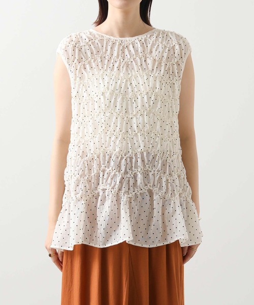 Gready Brilliant（グレディブリリアン）の「ドットシャーリングブラウス（シャツ/ブラウス・レディース・ブラック×ホワイト/ホワイト×ブラック・38）」の22枚目の写真