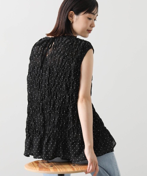 Gready Brilliant（グレディブリリアン）の「ドットシャーリングブラウス（シャツ/ブラウス・レディース・ブラック×ホワイト/ホワイト×ブラック・38）」の21枚目の写真