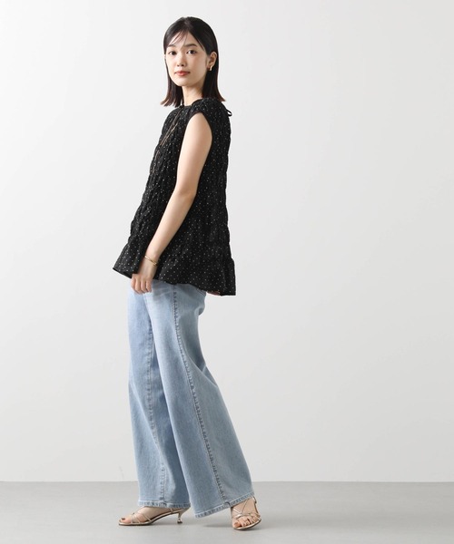 Gready Brilliant（グレディブリリアン）の「ドットシャーリングブラウス（シャツ/ブラウス・レディース・ブラック×ホワイト/ホワイト×ブラック・38）」の14枚目の写真