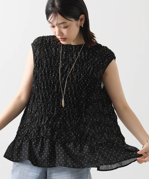 Gready Brilliant（グレディブリリアン）の「ドットシャーリングブラウス（シャツ/ブラウス・レディース・ブラック×ホワイト/ホワイト×ブラック・38）」の20枚目の写真