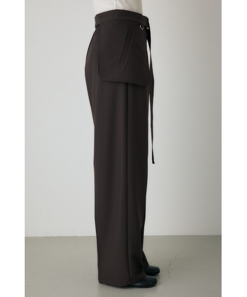 crie conforto(クリーコンフォルト)の「ポケットベルトセットワイドパンツ 3WAY / 冬服(スラックス・レディース・ネイビー/ベージュ系その他/ブラウン・SMALL/MEDIUM)」の15枚目の写真