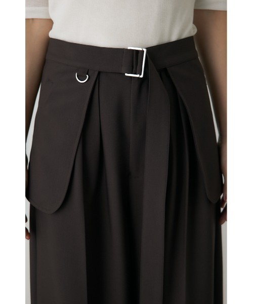 crie conforto(クリーコンフォルト)の「ポケットベルトセットワイドパンツ 3WAY / 冬服(スラックス・レディース・ネイビー/ベージュ系その他/ブラウン・SMALL/MEDIUM)」の20枚目の写真