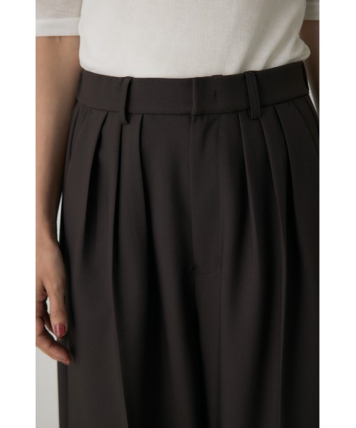 crie conforto(クリーコンフォルト)の「ポケットベルトセットワイドパンツ 3WAY / 冬服(スラックス・レディース・ネイビー/ベージュ系その他/ブラウン・SMALL/MEDIUM)」の5枚目の写真