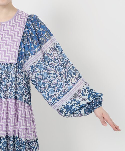 週末限定値下！【新品】SLOBE IENA インドパネルティアードワンピース インドパネルティアードワンピース（ワンピース）｜SLOBE IENA