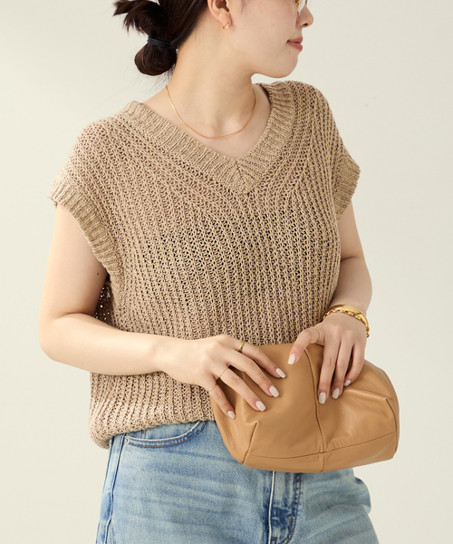 Plage - ☆plageプラージュ カシミヤ 混Vネック リブニット plageプラージュ カシミヤ 混Vネック リブニット プルオーバー