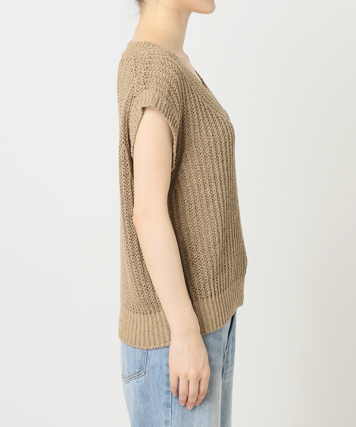 プラージュ　SILK-LINEN LILY Vネック ニット セール】SILK-LINEN LILY Vネック ニット（ニット/セーター