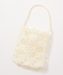 AIMER（エメ）の「【WEB限定】巾着付きパールビーズパーティーバッグ（クラッチバッグ）」