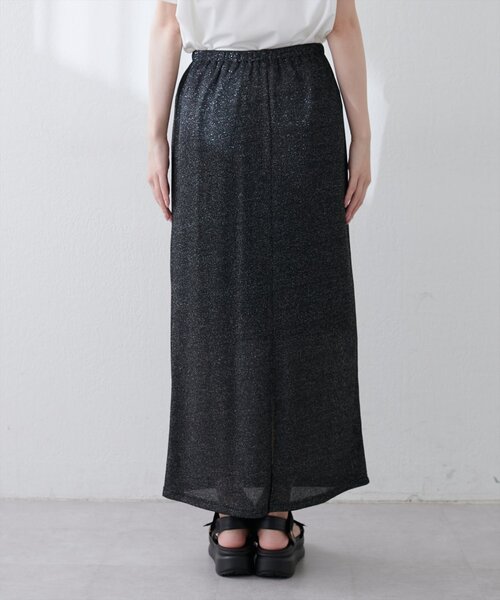 Calmer ラメリブスカート innowave スカート ラメラインタイトスカート : ZOZOTOWN Yahoo