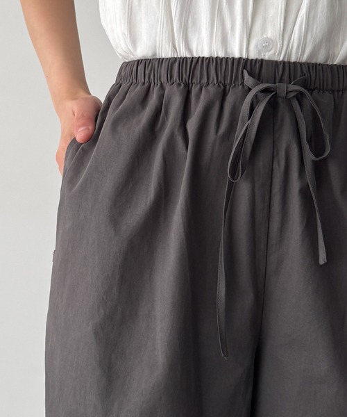 CANAL JEAN(キャナルジーン)の「El mar バイオコットンワイドイージーパンツ(その他パンツ・レディース・ベージュ/チャコールグレー・ONE SIZE)」の9枚目の写真