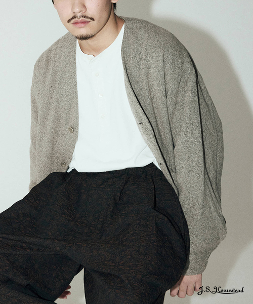JOURNAL STANDARD J.S HOMESTEAD（ジャーナルスタンダードホームステッド）の「J.S.Homestead / トップ ツイード JUDO ブルゾン（その他アウター・メンズ・ベージュ/コバルトブルー/レッド・MEDIUM/LARGE）」の2枚目の写真