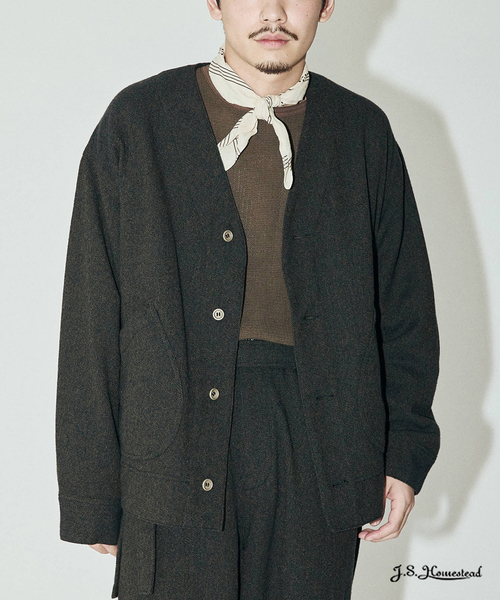 JOURNAL STANDARD J.S HOMESTEAD（ジャーナルスタンダードホームステッド）の「J.S.Homestead / トップ ツイード JUDO ブルゾン（その他アウター・メンズ・ベージュ/コバルトブルー/レッド・MEDIUM/LARGE）」の3枚目の写真