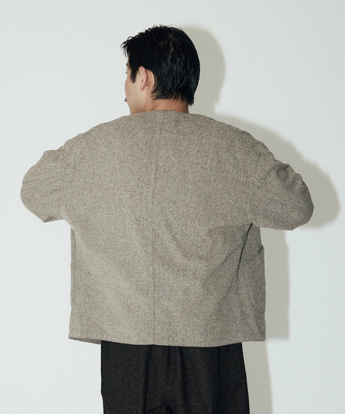 JOURNAL STANDARD J.S HOMESTEAD（ジャーナルスタンダードホームステッド）の「J.S.Homestead / トップ ツイード JUDO ブルゾン（その他アウター・メンズ・ベージュ/コバルトブルー/レッド・MEDIUM/LARGE）」の10枚目の写真