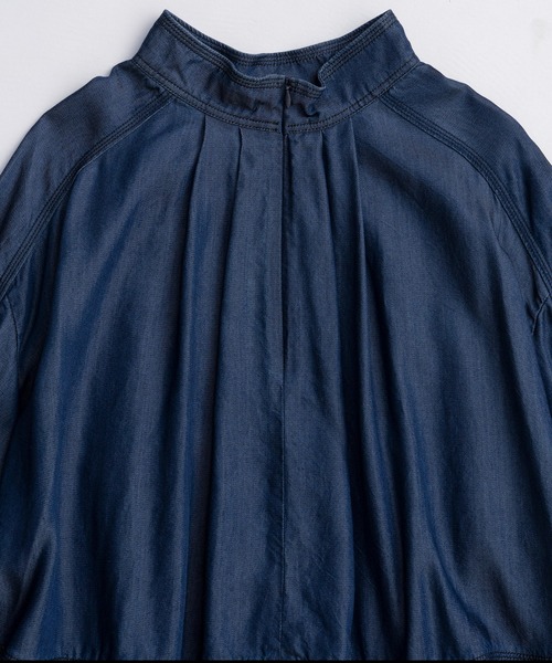 MAISON SPECIAL（メゾンスペシャル）の「Denim Bowtie Blouse/デニムボウタイブラウス（シャツ/ブラウス・レディース・ブルー/ブラック・FREE）」の10枚目の写真