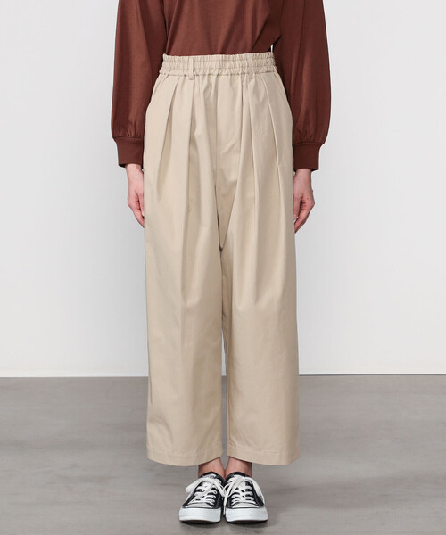 nicholson&nicholson（ニコルソンアンドニコルソン）の「nicholson & nicholson |〈別注〉ワイドイージーパンツ WOMEN（その他パンツ・レディース・ブラック/ベージュ・38）」の10枚目の写真