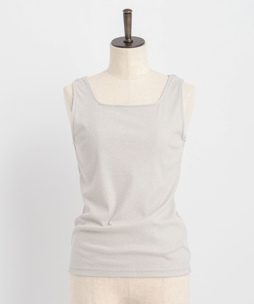 Andemiu（アンデミュウ）の「2WAYカットリブタンク587133（タンクトップ・レディース・オフホワイト/シルバー/ブラック・FREE）」の7枚目の写真