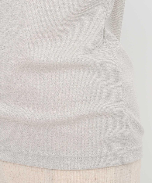 Andemiu（アンデミュウ）の「2WAYカットリブタンク587133（タンクトップ・レディース・オフホワイト/シルバー/ブラック・FREE）」の19枚目の写真