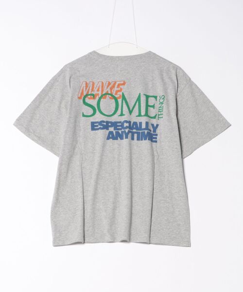 Ungrid（アングリッド）の「【Ca】STAPLESロゴTee（Tシャツ/カットソー・レディース・ライトグレー/オフホワイト・FREE）」の3枚目の写真