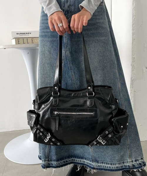 CLEA（クレア）の「【A4サイズ対応】ヴィンテージライクボストンバッグ（ボストンバッグ・レディース・ベージュ/ワインレッド/アイボリー/ブラック・FREE）」の18枚目の写真