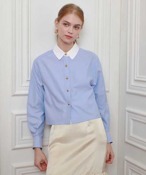 LOULOU WILLOUGHBY ブルーレース長袖シャツ LOULOU WILLOUGHBY ブルーレース長袖シャツ - メルカリ