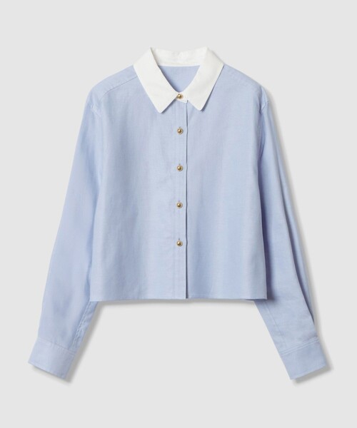 セール】【LOULOU WILLOUGHBY】クレリックシャツ（シャツ/ブラウス