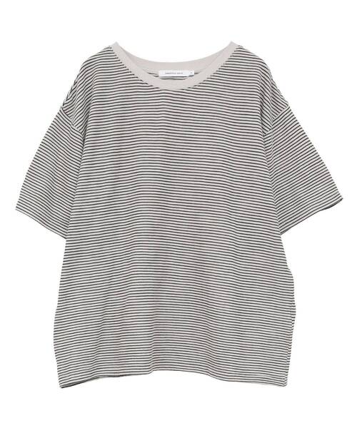 AMERICAN HOLIC（アメリカンホリック）の「【2点セット】レイヤードボーダーＴワンピース（ワンピース・レディース・ブラウン/ブラック・L/M）」の15枚目の写真