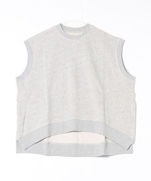 emesuelee(エメスーリー)の「スウェットベスト コットン生地ベスト(Tシャツ/カットソー・レディース・ベージュ/ブラック/ネイビー/グレー・フリー)」の15枚目の写真