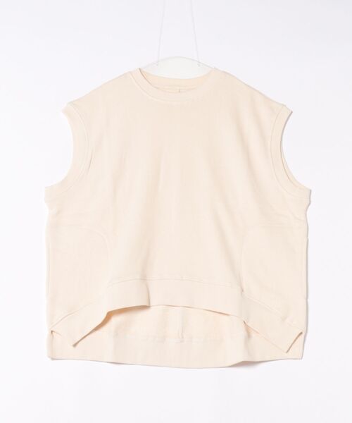 emesuelee(エメスーリー)の「スウェットベスト コットン生地ベスト(Tシャツ/カットソー・レディース・ベージュ/ブラック/ネイビー/グレー・フリー)」の17枚目の写真