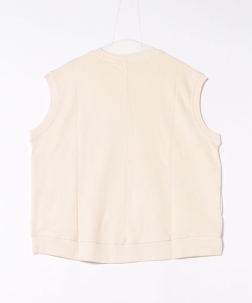 emesuelee(エメスーリー)の「スウェットベスト コットン生地ベスト(Tシャツ/カットソー・レディース・ベージュ/ブラック/ネイビー/グレー・フリー)」の18枚目の写真