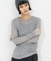 NOMINE | ダブルスリーブ シアー ロンT(Tシャツ/カットソー)