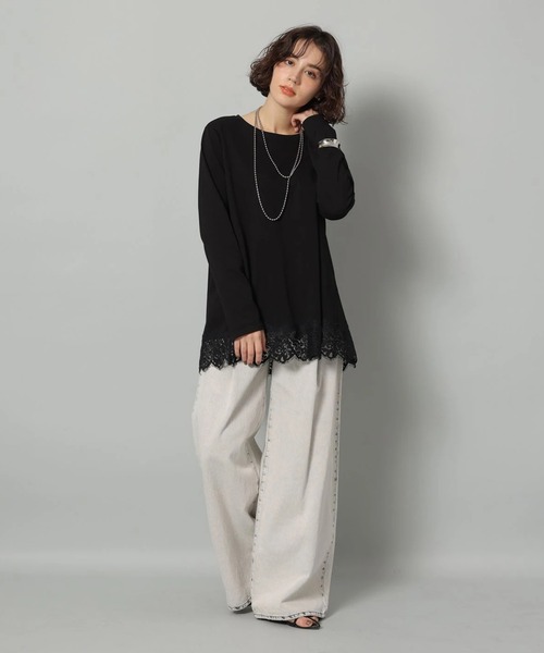 Arpege story(アルページュストーリー)の「ハイブリーチワイドデニム(その他パンツ・レディース・グレー・1/2/0)」の17枚目の写真