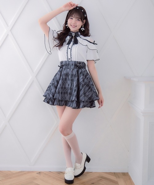 ROJITA（ロジータ）の「レースボンディングダブルフレアスカパン（スカート・レディース・ピンクベージュ/ブラック/その他・FREE）」の16枚目の写真