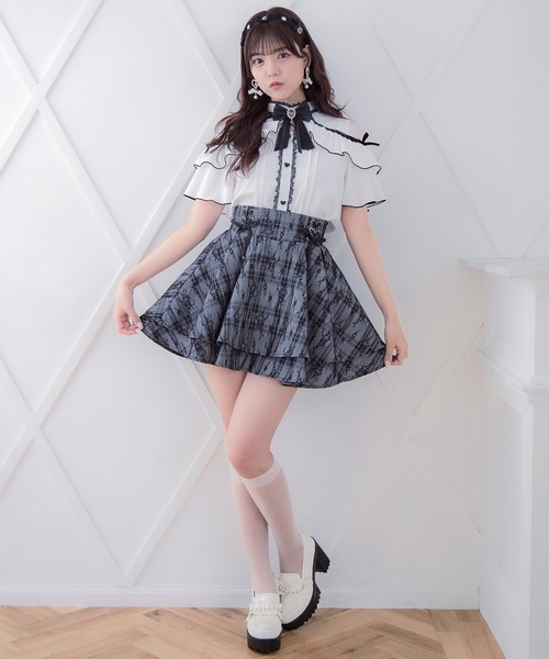 ROJITA（ロジータ）の「レースボンディングダブルフレアスカパン（スカート・レディース・ピンクベージュ/ブラック/その他・FREE）」の18枚目の写真