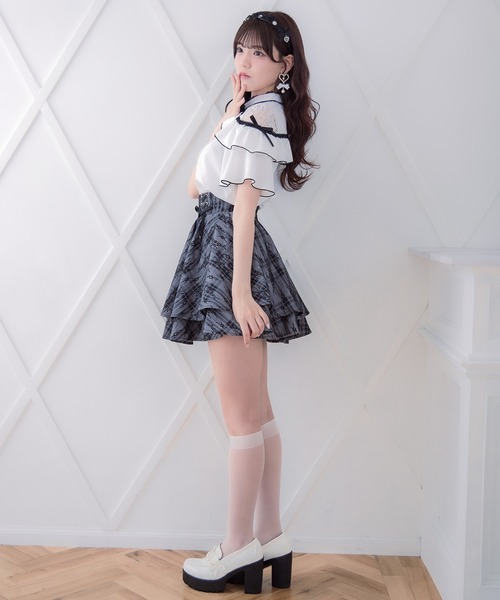 ROJITA（ロジータ）の「レースボンディングダブルフレアスカパン（スカート・レディース・ピンクベージュ/ブラック/その他・FREE）」の19枚目の写真