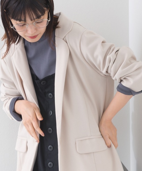 crewreクルーレ☆ベージュ シングルボタン オーバーサイズジャケット セール】Oversize 6B assort blazer / オーバーサイズ6ボタン