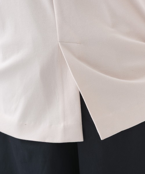 OMNES（オムネス）の「ダンボールニットオーバーサイズテーラードジャケット（テーラードジャケット・レディース・ブラック/グレイッシュベージュ・FREE）」の16枚目の写真