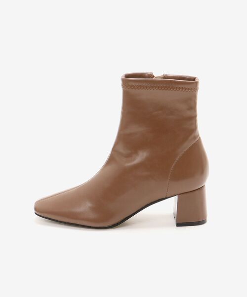 le.coeur blanc（ルクールブラン）の「スクエアトゥ裏起毛ストレッチブーツ（ブーツ・レディース・キャメル/ブラウン/ブラック・36/37/38/39）」の14枚目の写真