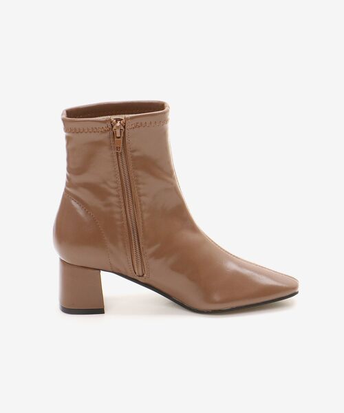 le.coeur blanc（ルクールブラン）の「スクエアトゥ裏起毛ストレッチブーツ（ブーツ・レディース・キャメル/ブラウン/ブラック・36/37/38/39）」の15枚目の写真