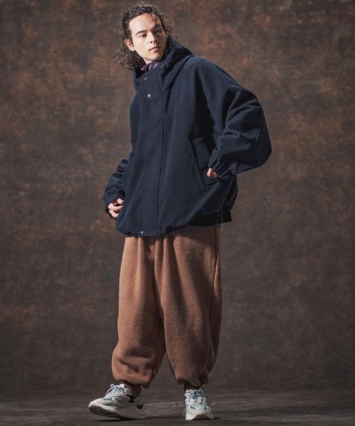 Jih Nunc(ジーヌンク)の「mj10994-ウールメルトンフーデッドコート(JIH-R1128)(その他アウター・メンズ・ブラック/パープル/ネイビー・L/M/S)」の13枚目の写真