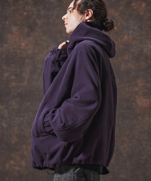 Jih Nunc(ジーヌンク)の「mj10994-ウールメルトンフーデッドコート(JIH-R1128)(その他アウター・メンズ・ブラック/パープル/ネイビー・L/M/S)」の16枚目の写真