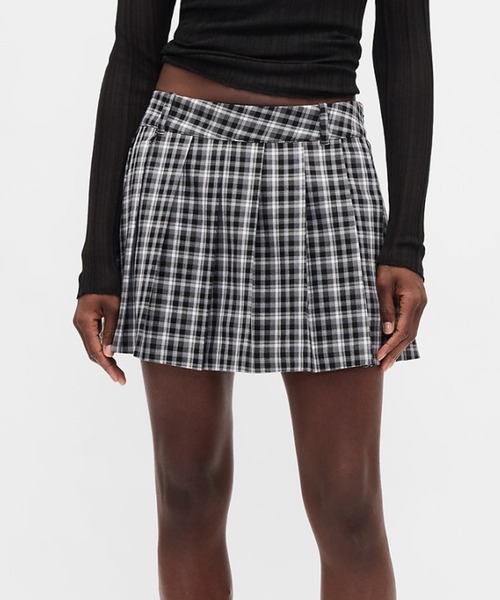 GAP(ギャップ)の「プリーツ ミニスカート・スコート(スカート・レディース・グレー系その他/グレー・M/L/XXS/XS/S)」の1枚目の写真