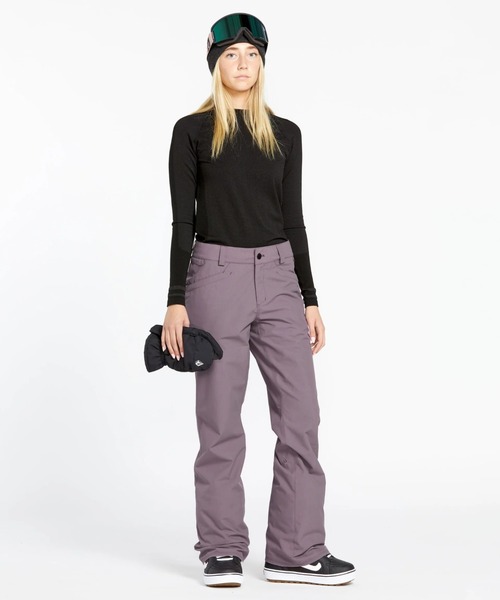 VOLCOM（ボルコム）の「【VOLCOM/ボルコム】 Womens Hallen Pants /スキースノーボードパンツ（その他パンツ・レディース・グリーン系その他/パープル系その他/ブラック・LARGE/MEDIUM/SMALL）」の3枚目の写真