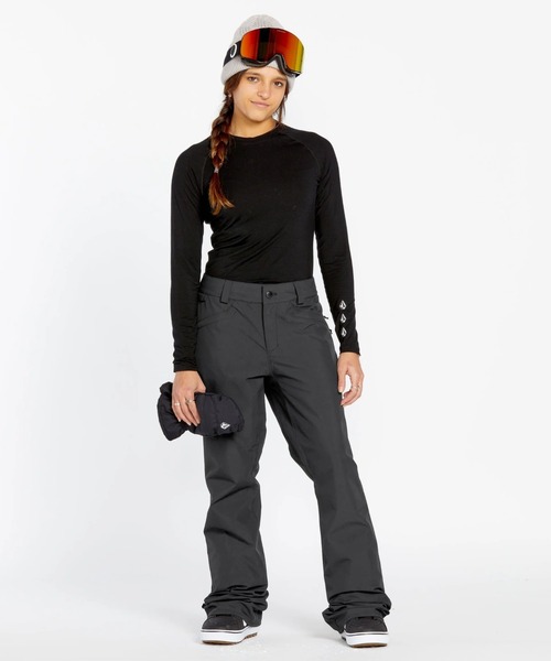 VOLCOM（ボルコム）の「【VOLCOM/ボルコム】 Womens Hallen Pants /スキースノーボードパンツ（その他パンツ・レディース・グリーン系その他/パープル系その他/ブラック・LARGE/MEDIUM/SMALL）」の2枚目の写真