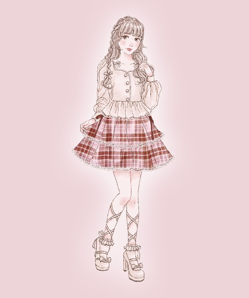 mellfy memory（メルフィーメモリー）の「Sugar Lace Puff peplum ブラウス（シャツ/ブラウス・レディース・ピンク/ホワイト・FREE）」の18枚目の写真